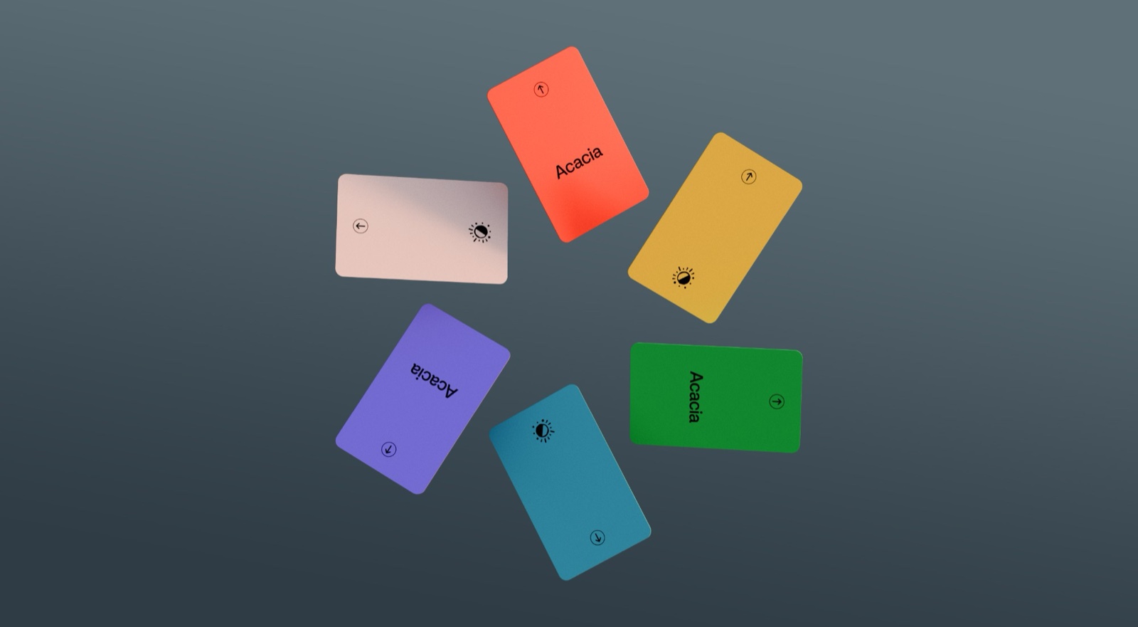 Acacia colour cards